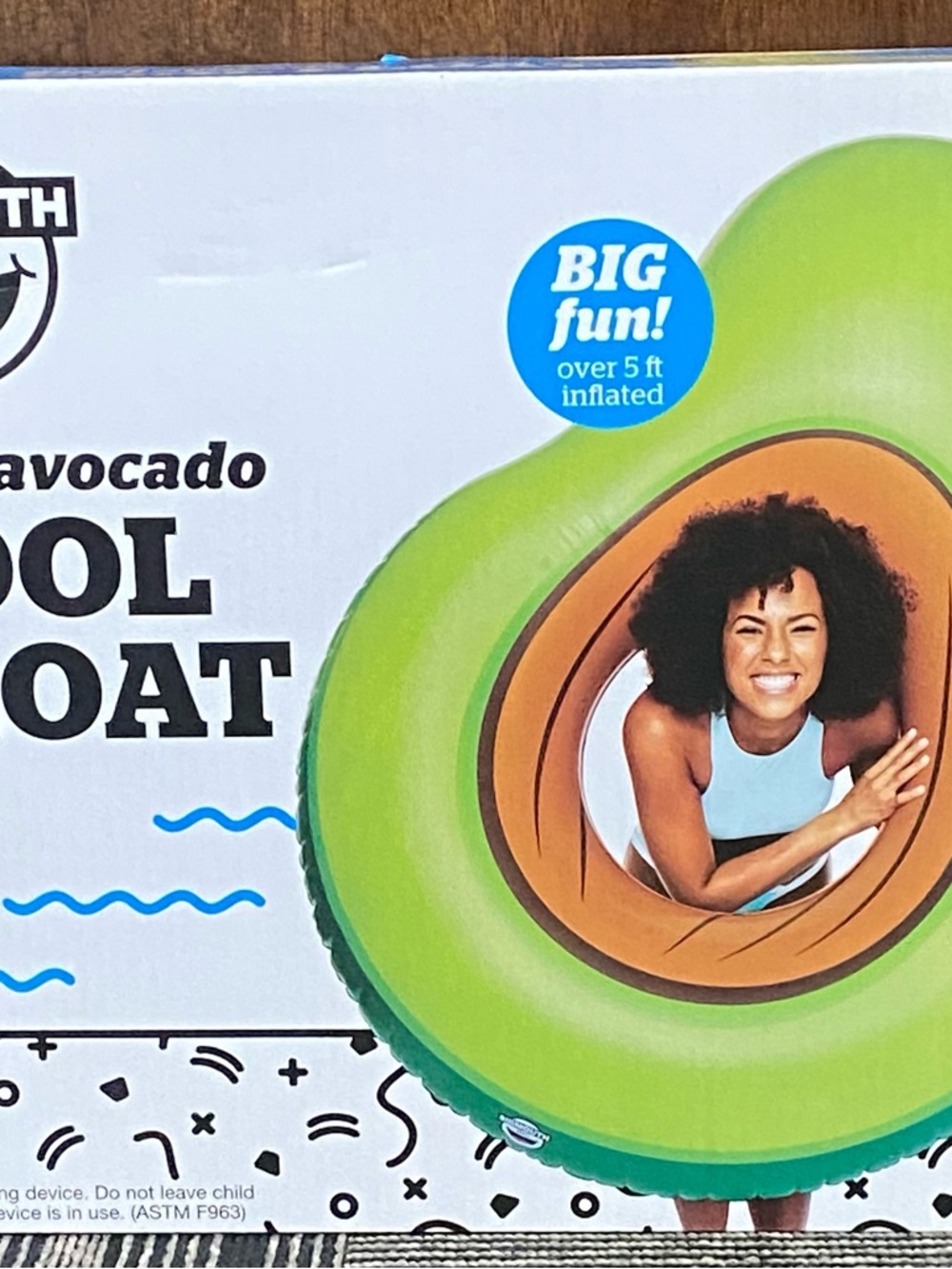 Big Fun Avocado Pool Float - Green